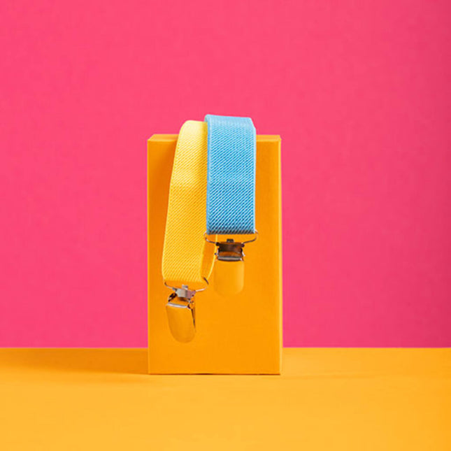 Tirantes Colourblock Azul/Amarillo