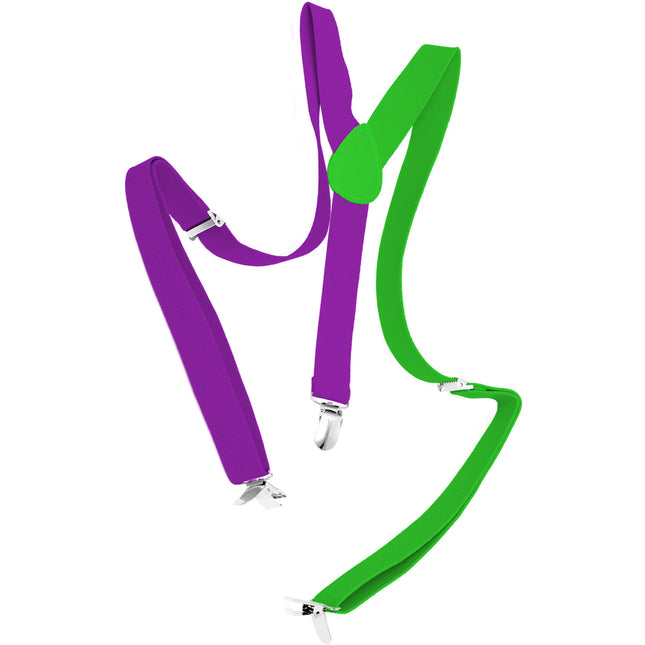 Tirantes Colourblock Morado/Verde