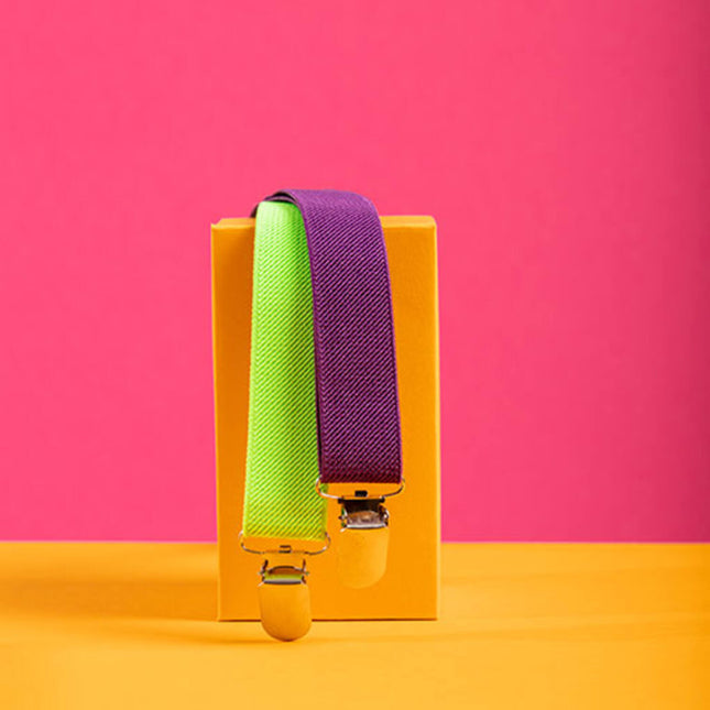 Tirantes Colourblock Morado/Verde