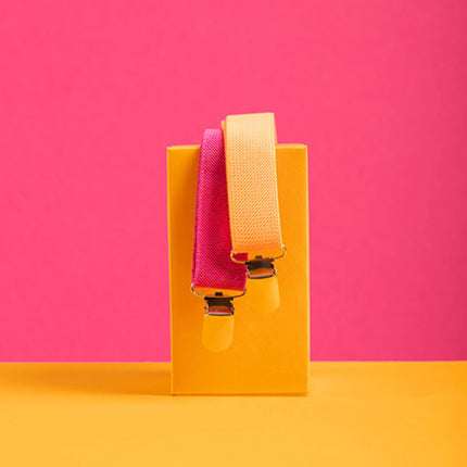 Tirantes Colourblock Naranja/Rosa