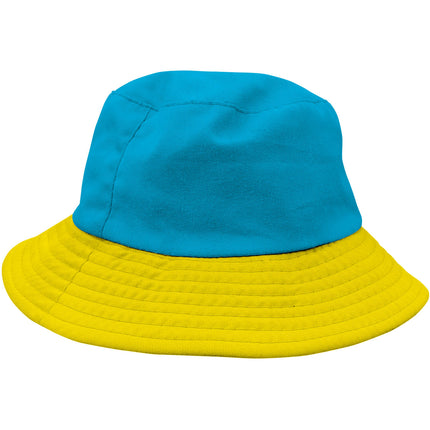 Sombrero de pescador Colorblock Azul/Amarillo