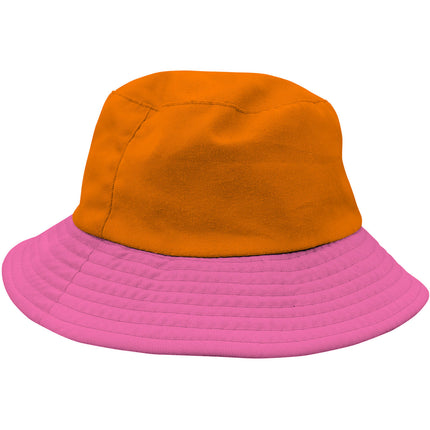 Sombrero de pescador Colorblock Naranja/Rosa