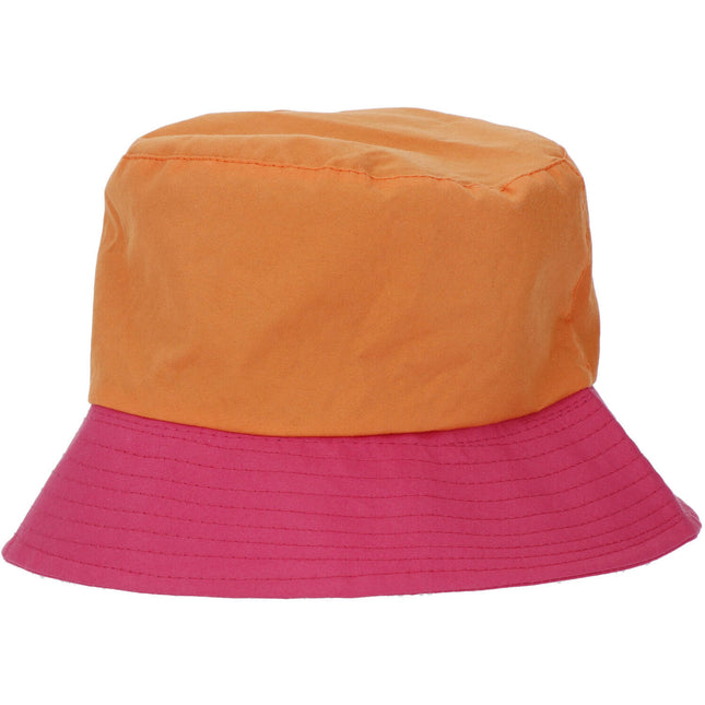 Sombrero de pescador Colorblock Naranja/Rosa