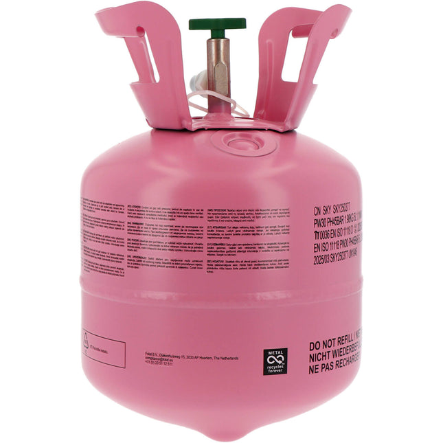 Depósito de helio para 20 globos