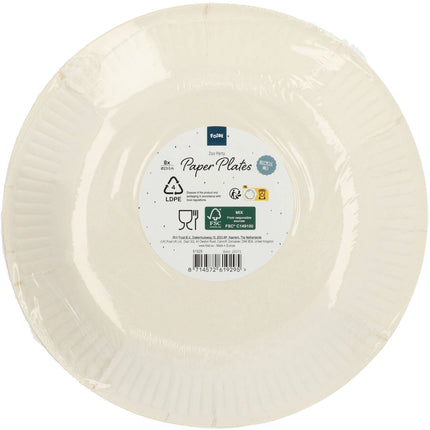 Platos de Papel - Zoo Party - 23 cm - 8 piezas