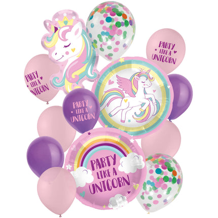 Set Globos Unicornio