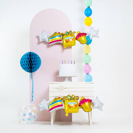 Guirnalda de Globos de Foil 'Feliz Cumpleaños' - 2 piezas