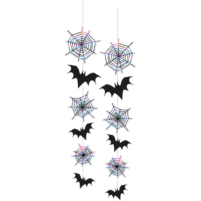 Decoración colgante Feliz Halloween 70cm - 2 piezas
