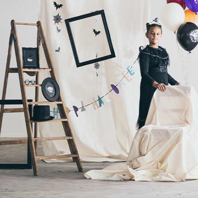 Decoración colgante Feliz Halloween 70cm - 2 piezas