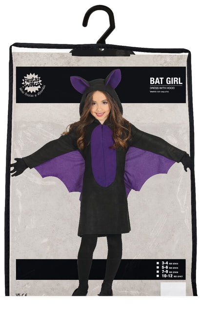 Disfraz de Murciélago para Halloween Niña morado