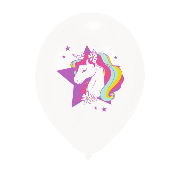 Globos Unicornio 28cm 6pcs