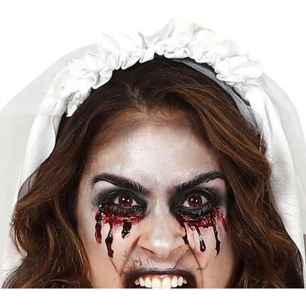 Vestido de Novia Disfraz de Halloween de Mujer Ensangrentada