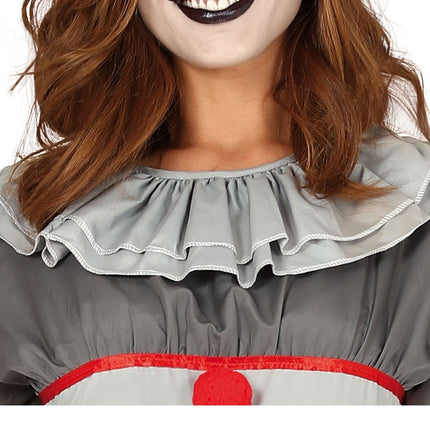 Disfraz de payaso asesino de Halloween para mujer