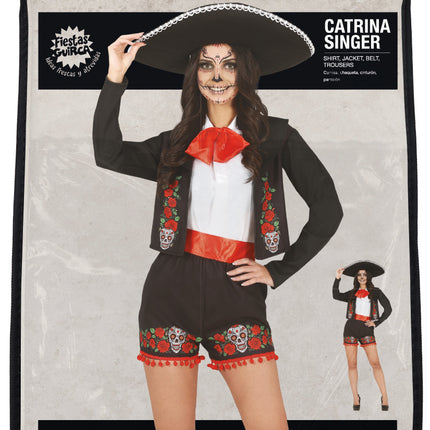 Disfraz Día De Los Muertos Damas Cantantes
