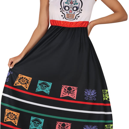 Dia De Los Muertos Vestido Señoras Calavera