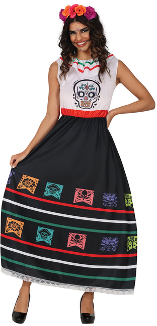 Dia De Los Muertos Vestido Señoras Calavera