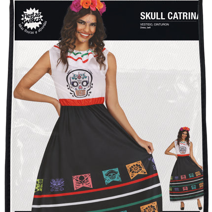 Dia De Los Muertos Vestido Señoras Calavera