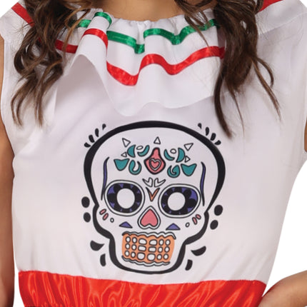 Dia De Los Muertos Vestido Señoras Calavera