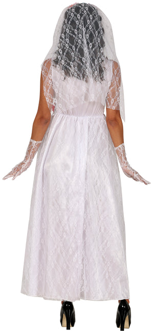 Vestido Día De Los Muertos Blanco Damas Novia