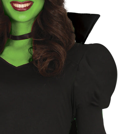 Vestido Halloween Negro Damas Bruja Largo