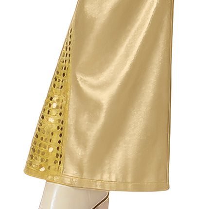 Traje Disco Dorado Mujer 3 piezas