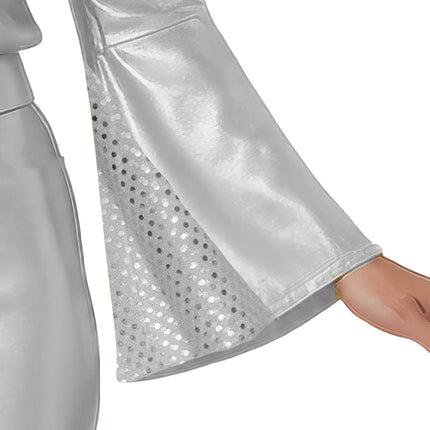 Traje Disco Plata Señoras 3 piezas