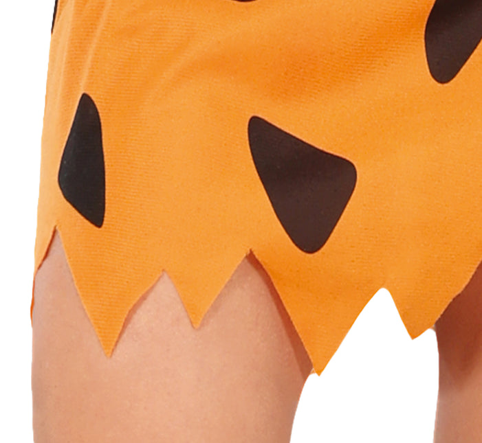 Vestido Cavernícola Negro Naranja Señoras