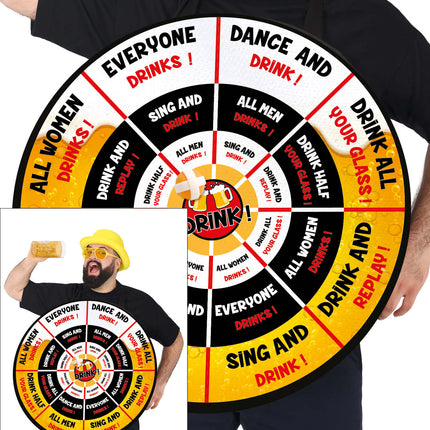 Disfraz de juego de beber para hombre