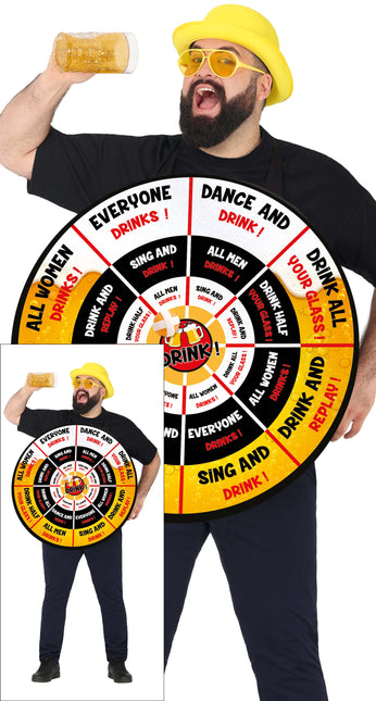 Disfraz de juego de beber para hombre