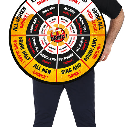 Disfraz de juego de beber para hombre