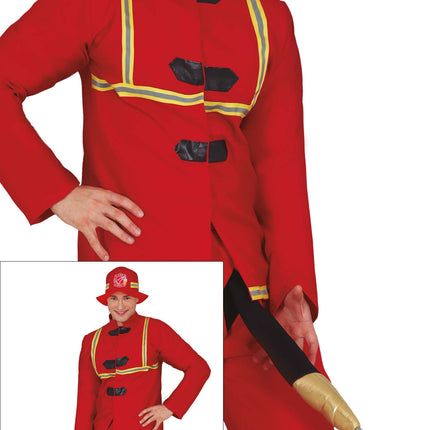 Disfraz de bombero 4 piezas