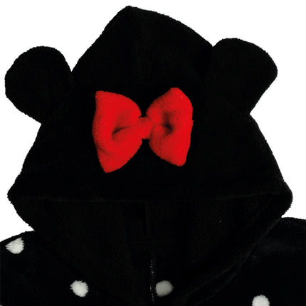 Minnie Mouse Body Negro Rojo Niña