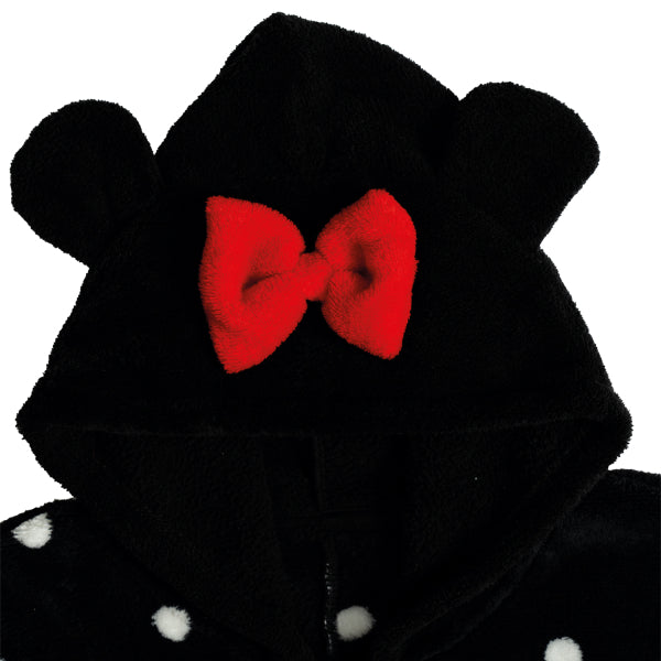 Minnie Mouse Body Negro Rojo Niña