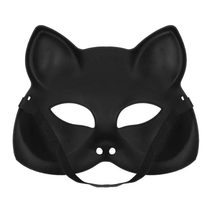 Media máscara Kitty negra