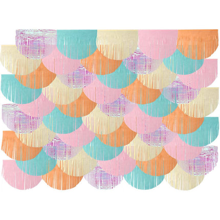 Decoración mural de colores Pastel 2m