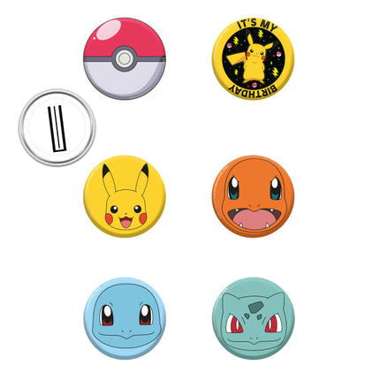 Botón Pokemon 3.5cm 8pcs