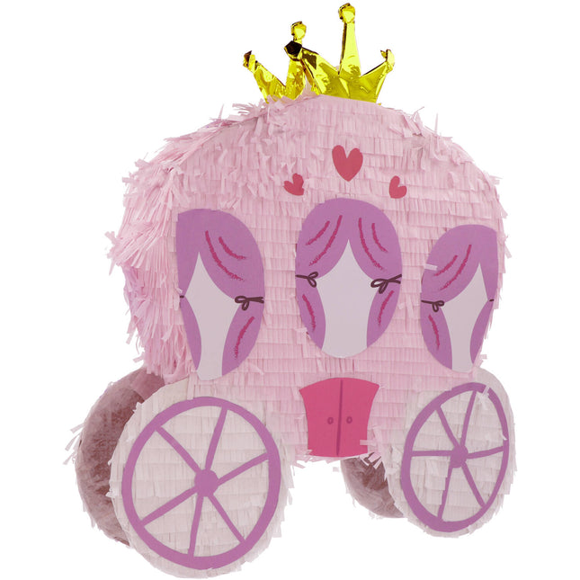 Piñata Princesas Carruaje Rosa 50cm
