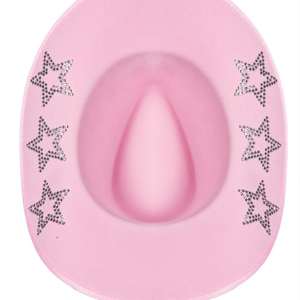 Sombrero de vaquero estrellas de purpurina
