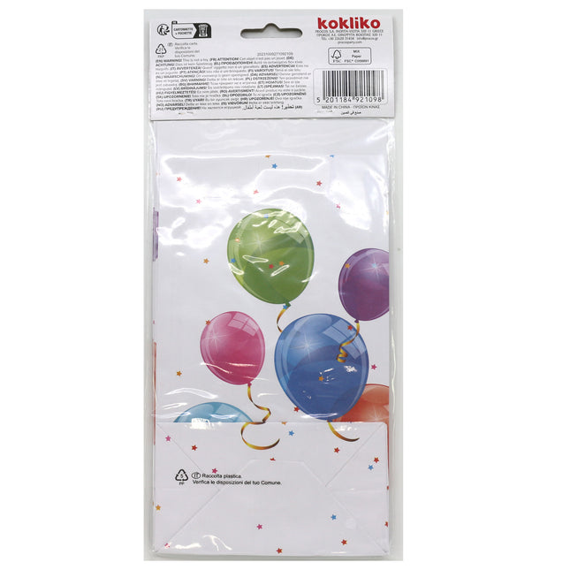 Globos chispeantes Fsc Bolsas de papel para fiestas 4St
