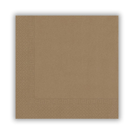 Productos de Papel Kraft Fsc Kraft Tres Capas Servilletas 33X33Cm Hogar e Industria Compostables Certificadas 20St