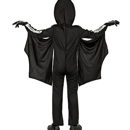 Disfraz de Halloween Negro Blanco Murciélago Infantil