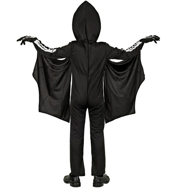 Disfraz de Halloween Negro Blanco Murciélago Infantil