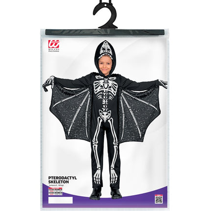 Disfraz de Halloween Negro Blanco Murciélago Infantil