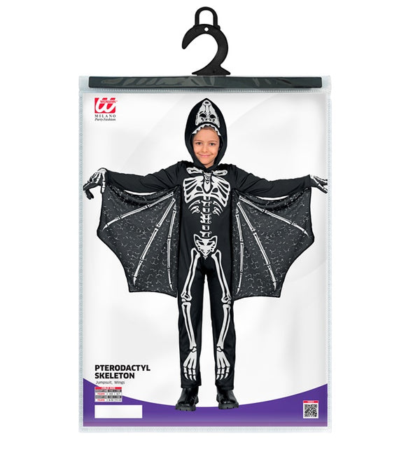Disfraz de Halloween Negro Blanco Murciélago Infantil