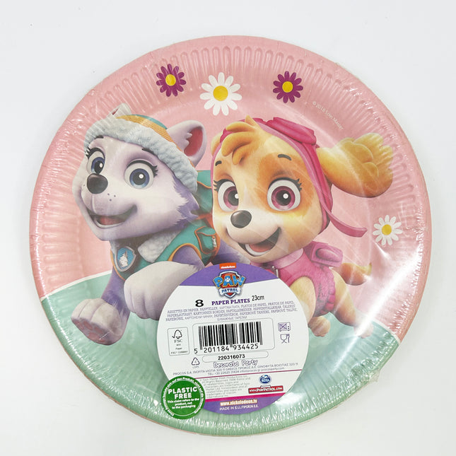 Paw Patrol Skye Y Everest Fsc Platos De Papel Next Generation Grandes 23Cm 8St