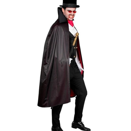 Disfraz de Halloween de vampiro rojo y negro, de 4 piezas