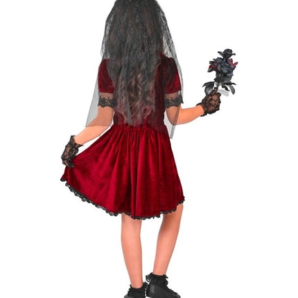 Disfraz de Halloween para niña: novia vampira gótica