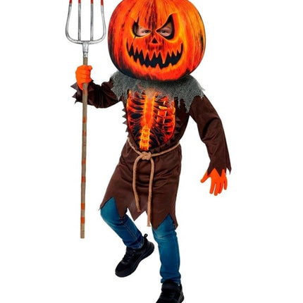 Disfraz de Halloween para niño: calabaza terrorífica