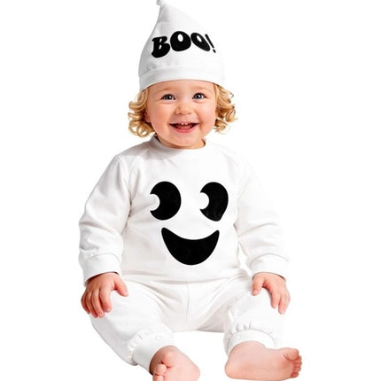 Disfraz de Halloween de fantasma blanco para bebé