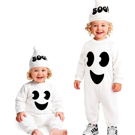 Disfraz de Halloween de fantasma blanco para bebé